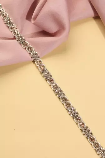 designer oval pearl brown kundan gold plated kamarband