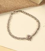 Flower design and pearl brown kundan stone antique gold plated mathapatti(sheeshphool) for women