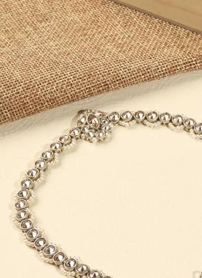 Flower design and pearl brown kundan stone antique gold plated mathapatti(sheeshphool) for women 3