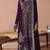 Purple embroidered velvet pakistani salwar suit