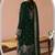 Green embroidered velvet pakistani salwar suit