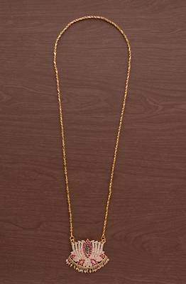 Lotus pendant necklace one gram gold 2