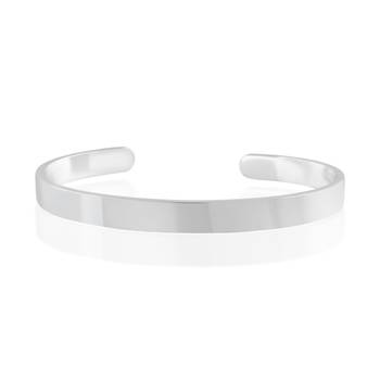 Stainless steel silver plated free size adjustable unisex kada 2