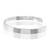 Stainless steel silver plated free size adjustable unisex kada