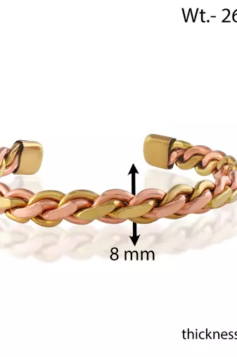 Ashtdhatu health benificial adjsutable free size unisex kada