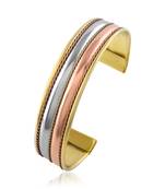 Brass copper steel tri-metal health benificial free size unisex kada