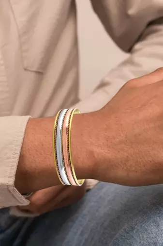 Brass copper steel tri-metal health benificial free size unisex kada