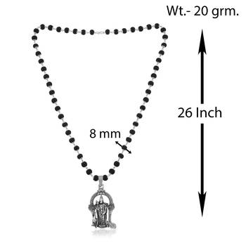 Black bead murugan necklace 3