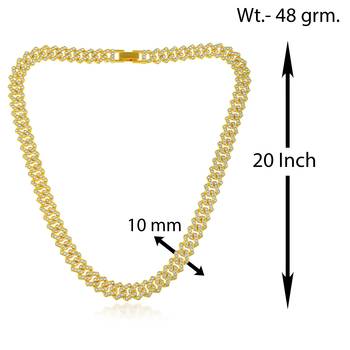 Pure brass imitation diamond men wedding engagement necklace 2