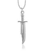Stainless steel miniature hunting knife design fashion jewellery pendant