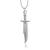 Stainless steel miniature hunting knife design fashion jewellery pendant