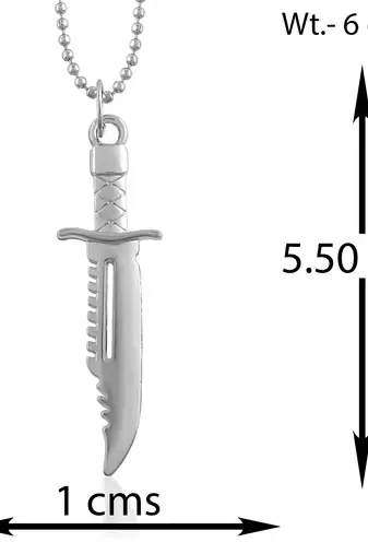 Stainless steel miniature hunting knife design fashion jewellery pendant