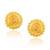 Brass gold plated traditional women stud earrings