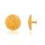 Brass gold plated traditional women stud earrings
