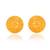 Brass gold plated traditional women stud earrings
