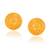 Brass gold plated traditional women stud earrings