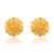 Brass gold plated traditional women stud earrings