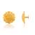 Brass gold plated traditional women stud earrings