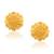 Brass gold plated traditional women stud earrings
