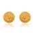 Brass gold plated traditional women stud earrings