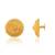 Brass gold plated traditional women stud earrings