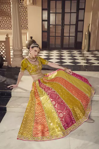  Banarasi Silk Lehenga Choli 