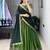 Green printed ethnic lehenga set with blouse and dupatta