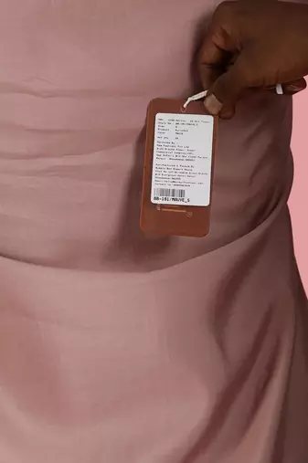 Mauve silk embroidered Co-ord set 