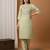 Green silk embroidered Kurta Set
