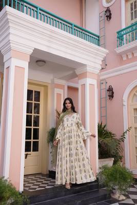 Yellow cotton embroidered Kurti 2