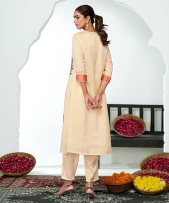 Black silk embroidered Co-ord set  2