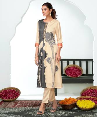 Black silk embroidered Co-ord set  5