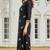 Black cotton embroidered Kurta Set