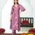 Lavender silk embroidered Kurta set