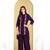 Purple cotton embroidered Co-ord set 