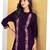 Purple cotton embroidered Co-ord set 