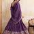 Mesmerizing purple Sequins and Thread Embroidered Star Georgette indian designer lehenga Choli dress