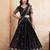 Catching black sequins embroidery work Star Georgette indian designer wedding lehenga Choli dress
