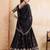 Catching black sequins embroidery work Star Georgette indian designer wedding lehenga Choli dress