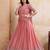 Delightful pink Thread and Sequins Embroidery Star Georgette designer wedding indian lehenga Choli dress