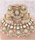 Minakari work kundan necklace set