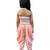 woven sleeveless embellished top with dhoti-peach