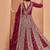 rani pink Embroidered faux georgette anarkali salwar suit
