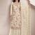 cream Chinon embroidered Sharara suit