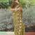 cotton blend ikkat patola print ready to wear saree with pocket dark mustard