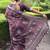cotton blend floral print ready to wear saree with pocket dusty purple