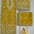 mustard yellow georgette cotton thread sequins work palazzo set -Full Stitched Free size