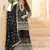 black georgette cotton thread sequins work palazzo set-Full Stitched Free size