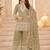 beige georgette cotton thread sequins work palazzo set-Full Stitched Free size