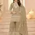 beige georgette cotton thread sequins work palazzo set-Full Stitched Free size